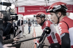 Philippe Gilbert (BEL/Lotto Soudal) interviewed at the race start in Quaregnon

54th Le Samyn 2022 (BEL)
One day race from Quaregnon to Dour (209km)

©kramon
