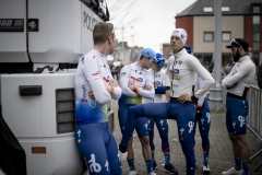 Niki Terpstra (NED/TotalEnergies) & teammates at the race start in Quaregnon

54th Le Samyn 2022 (BEL)
One day race from Quaregnon to Dour (209km)

©kramon